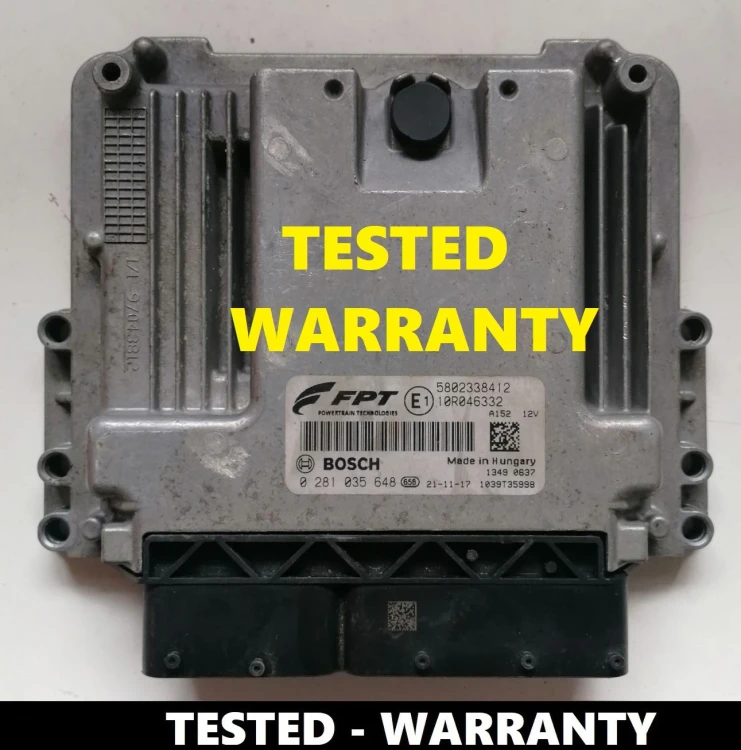 ECU Iveco Daily / Eurocargo / S-Way – Bosch 0281035648, modulo di controllo 5802338412 testato