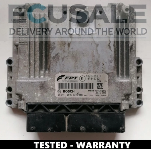 Motorsteuergerät Iveco Bosch MD1CE101 – Nummer 0281035639, originales Modul 5802338413, geprüft