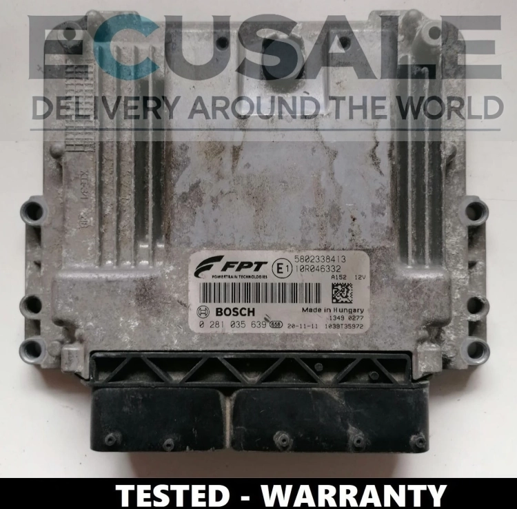 Centralina do motor Iveco Bosch MD1CE101 – número 0281035639, módulo original 5802338413, testado