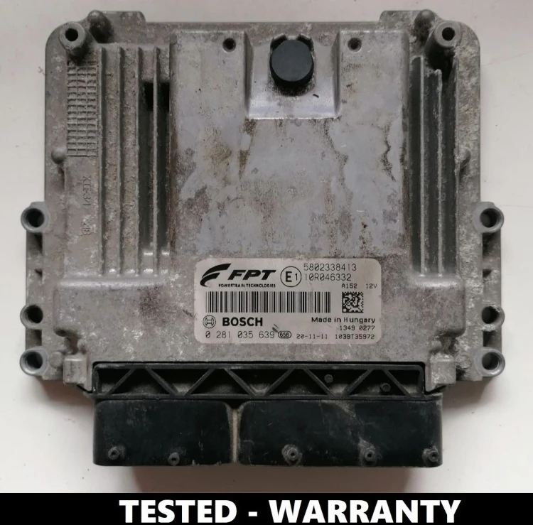 Centralina motore Iveco Bosch MD1CE101 – numero 0281035639, modulo originale 5802338413, testato