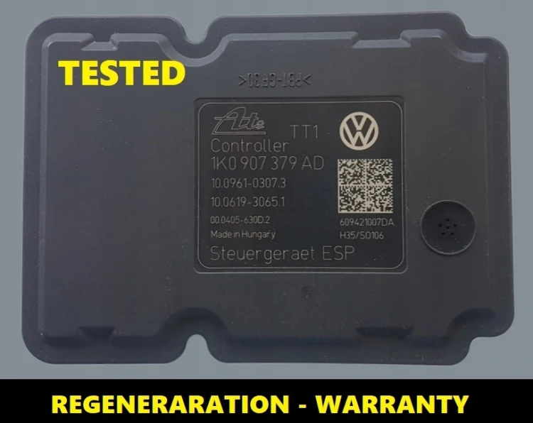 1K0614517BD 1K0907379AD bomba ABS com centralina VW Audi Seat Škoda – regenerada