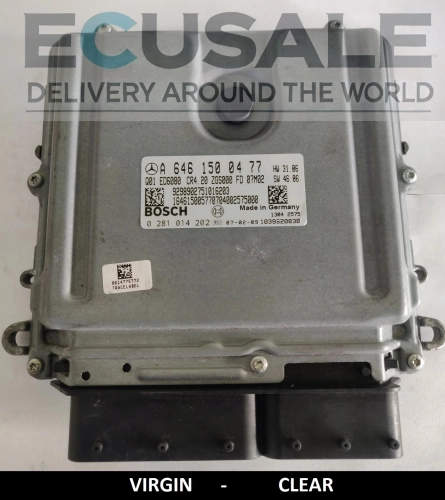 VIRGIN CLEAR ECU  A6461500477 0281014202 mercedes CALCULATEUR