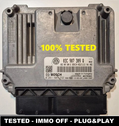 0261S07732 03C907309Q calculateur moteur Bosch VW Tiguan 1.4 TSI