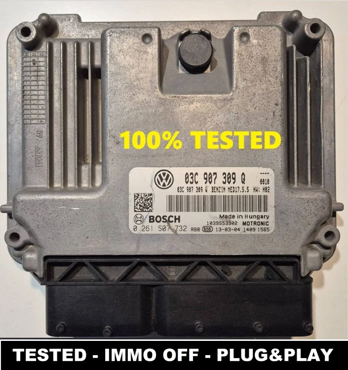 0261S07732 03C907309Q calculateur moteur Bosch VW Tiguan 1.4 TSI