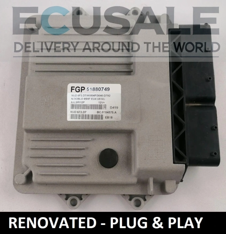 51880749 Calcualteur moteur Doblo 1.3  RÉNOVÉ