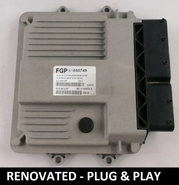 51880749 MJD 6F3.D7 centralina do motor Fiat Doblo 1.3 Multijet