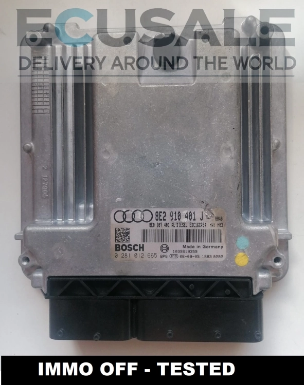 ecu bosch 8E910401J Audi A4 OEM 8E2910401J Calculateur moteur