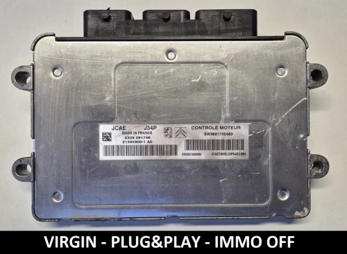 9661700480 21585900-1 centralina motore Valeo J34P Peugeot Citroën IMMO OFF