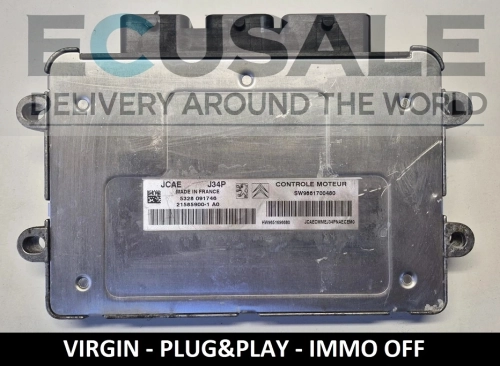 ECU J34P 21585900-1 / 9661700480 Peugeot Citroën – VIRGIN IMMO OFF CALCULATEUR