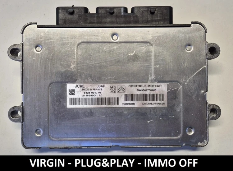9661700480 21585900-1 centralina motore Valeo J34P Peugeot Citroën IMMO OFF