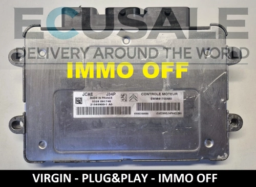 ECU J34P 21585900-1 / 9661700480 Peugeot Citroën – VIRGIN IMMO OFF CALCULATEUR