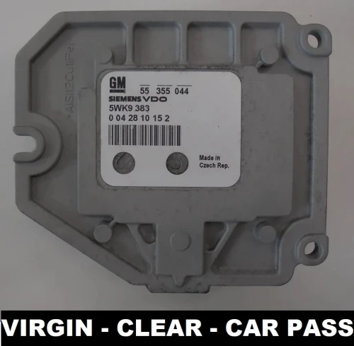 55355044 5WK9383 centralina do motor Siemens Opel Zafira A 1.8 16V Virgin