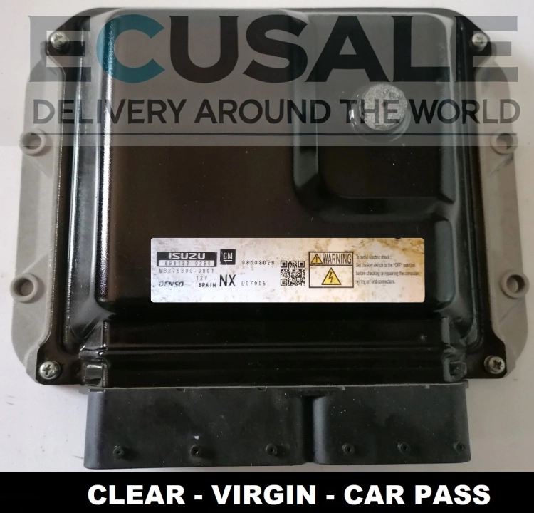 Calculateur moteur Opel 1.7 CDTI 98133029 898133-0290 MB275800-9801 – rénové Virgin + CarPass