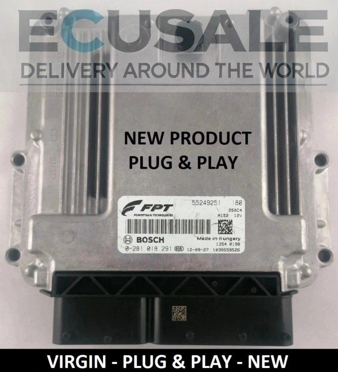 Calculateur moteur neuf ECU 55249251 / 0281018291 Bosch pour Fiat Ducato, Peugeot Boxer, Citroën Jumper 3.0