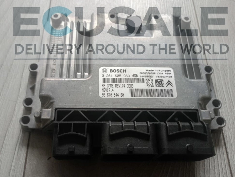 0261S05963 9667054480 centralina do motor Peugeot Citroën 1.4 1.6 petrol IMMO OFF Bosch MEV17.4