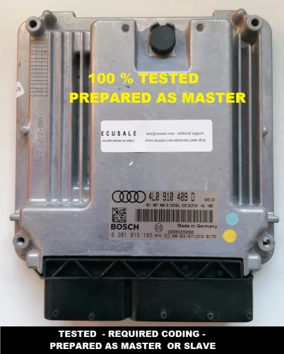 0281015165 4L0910409D calculateur moteur Bosch EDC16CP34 Audi Q7 4.2 TDI