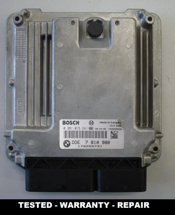 7810980 0281015241 centralina motore BMW 3.0 Diesel DDE7810980 X5 E70 / X6 E71
