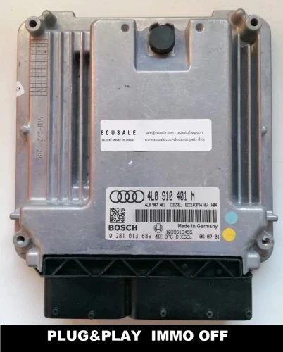 0281013689 4L0910401M calculateur moteur Bosch EDC16CP34 Audi Q7 3.0 TDI