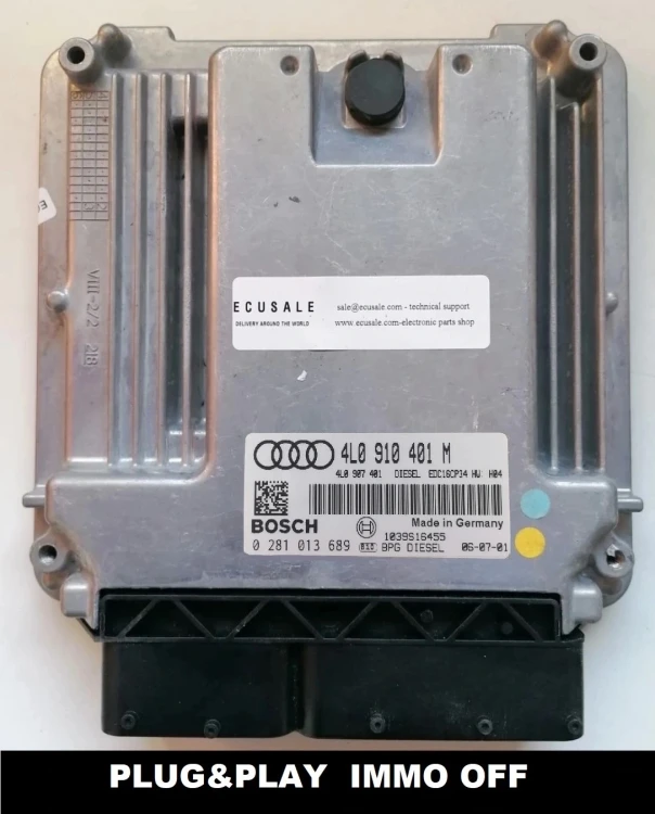 0281013689 4L0910401M sterownik silnika Bosch EDC16CP34 Audi Q7 3.0 TDI