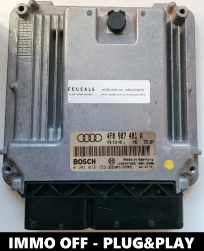 4F0907401A 0281012153 calculateur moteur Bosch Audi A6 C6 3.0 TDI