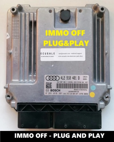4L2910401B 0281018301 calculateur Audi Q7 3.0 TDI – IMMO OFF Plug and Play