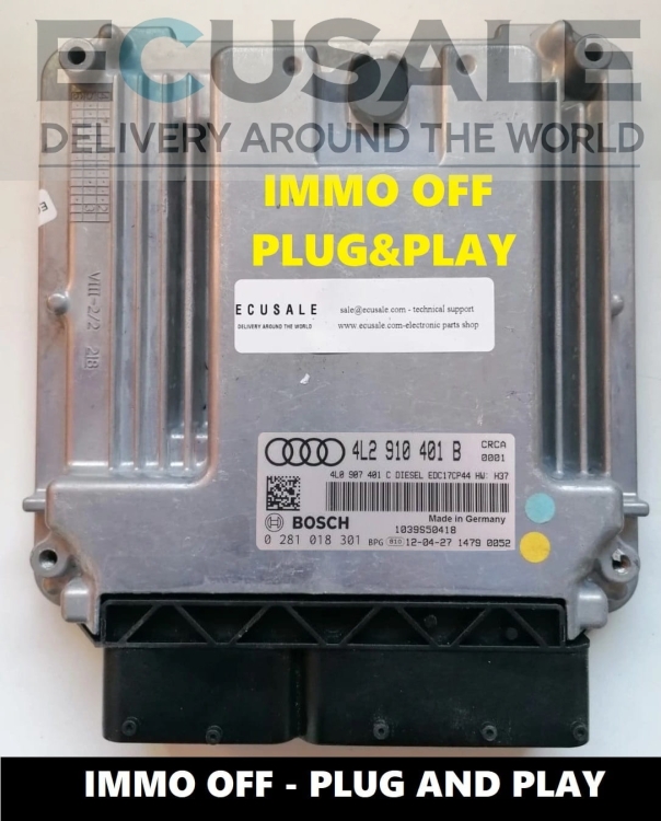 CALCULATEUR MOTEUR AUDI Q7 0281018301 4L2910401B