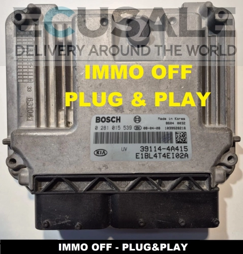 steuergerät 0281015539 / 39114-4A415 KIA Sorento 2.5 CRDi –  IMMO OFF Plug &amp;amp;amp; Play