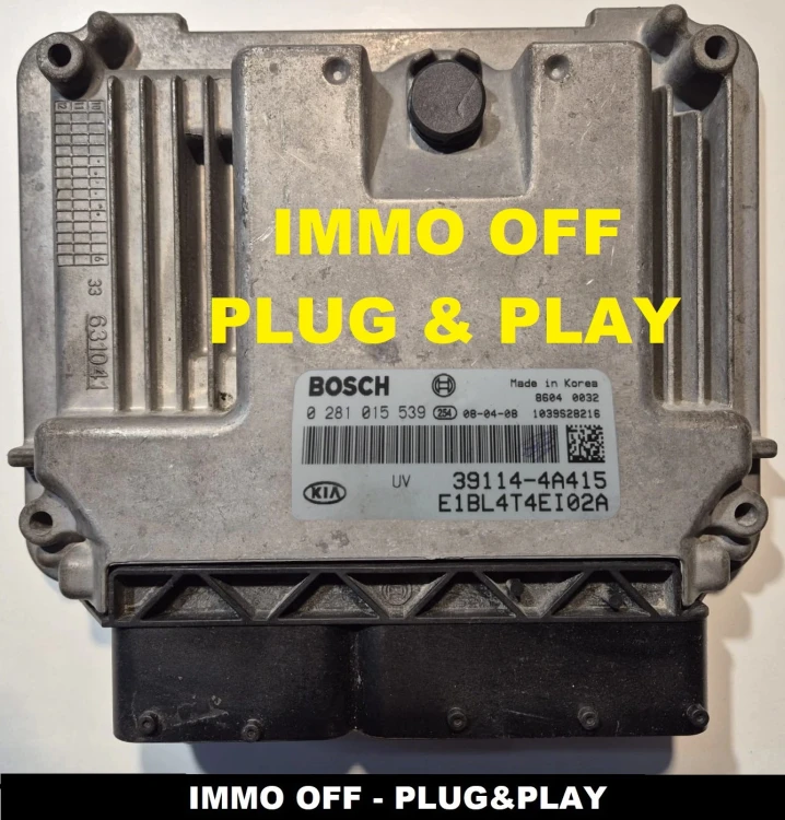centralina do motor 0281015539 / 39114-4A415 KIA Sorento 2.5 CRDi – IMMO OFF Plug and Play
