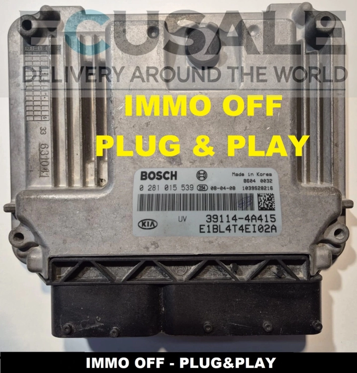 steuergerät 0281015539 / 39114-4A415 KIA Sorento 2.5 CRDi –  IMMO OFF Plug &amp;amp;amp; Play