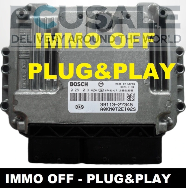 steuergerät Bosch EDC15C7 0281013424 39113-27345 KIA Sportage 2.0 CRDi IMMO OFF