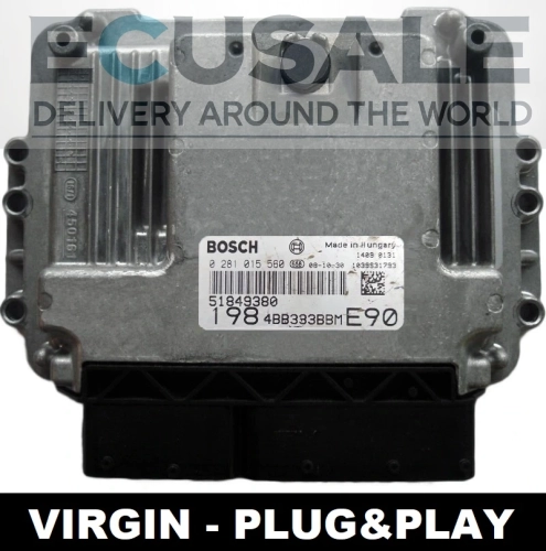 Centralita de motor Bosch EDC16C39 0281015560 51849380 Fiat Bravo 1.6 Multijet Diesel - Virgin