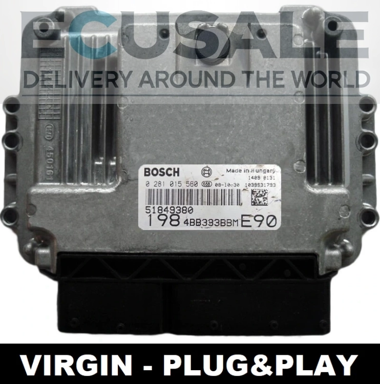 Centralita de motor Bosch EDC16C39 0281015560 51849380 Fiat Bravo 1.6 Multijet Diesel - Virgin