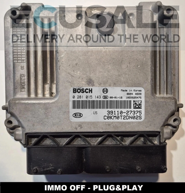 steuergerät Bosch EDC16C39 0281015143 39110-27375 KIA Sportage 2.0 CRDi IMMO OFF
