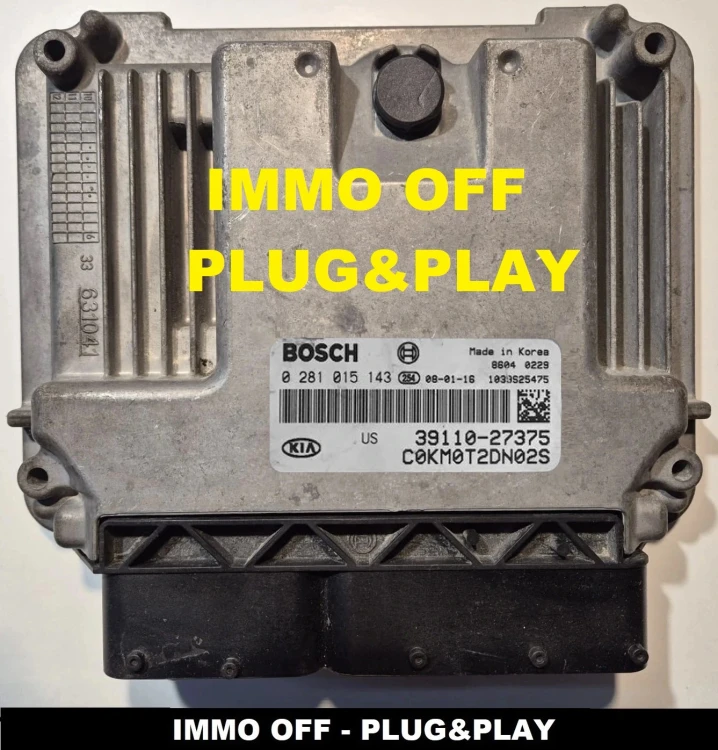 Centralina motore ECU 0281015143 / 39110-27375 KIA Sportage Hyundai Tucson 2.0 CRDi – Plug and Play