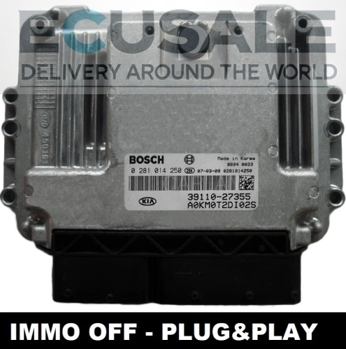Centralita de motor Bosch EDC16C39 0281014250 39110-27355 KIA Sportage 2.0 CRDi IMMO OFF