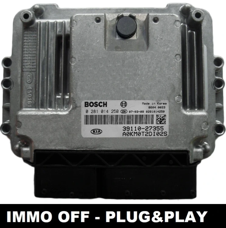 centralina motore Bosch EDC16C39 0281014250 39110-27355 KIA Sportage 2.0 CRDi IMMO OFF