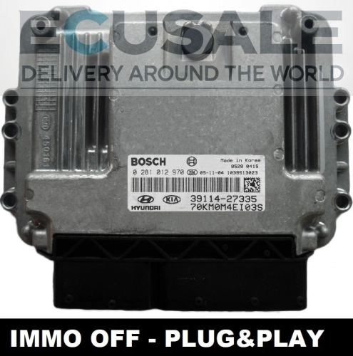 Centralita de motor 0281012970 / 39114-27335 KIA Sportage Hyundai Tucson 2.0 CRDi – centralita Bosch original, lista para instalación Plug &amp; Play