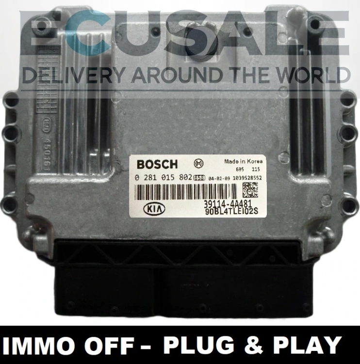 Centralita de motor Bosch EDC16C39 0281015802 39114-4A481 KIA Sorento 2.5 CRDi IMMO OFF