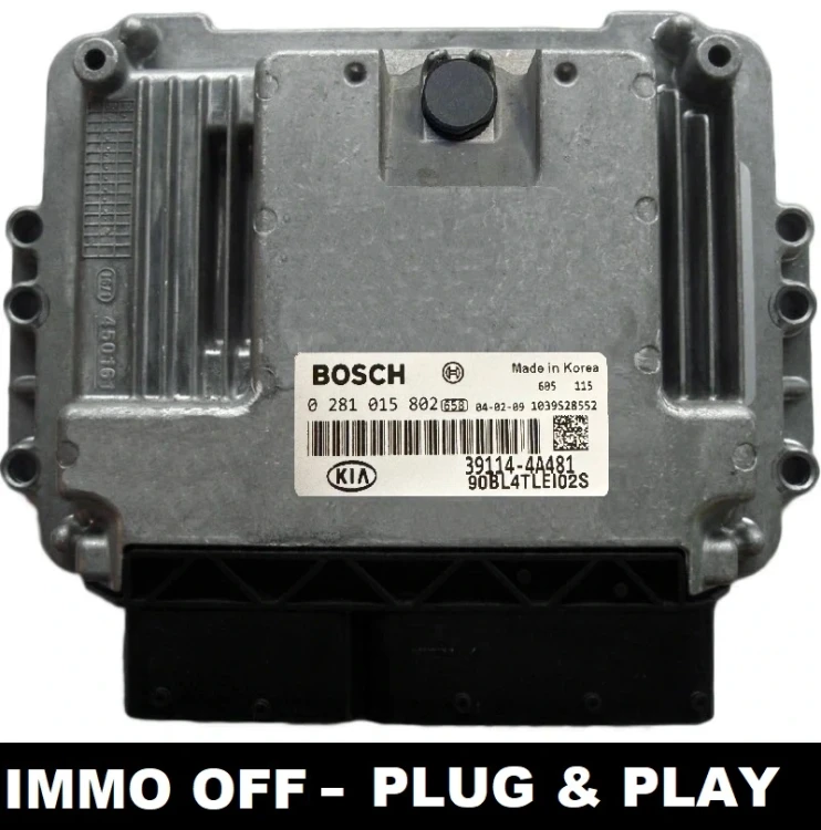 centralina motore Bosch EDC16C39 0281015802 39114-4A481 KIA Sorento 2.5 CRDi IMMO OFF