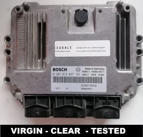 sterownik silnika Bosch 0281012657 8200518648 Suzuki Grand Vitara 1.9 ECU VIRGIN