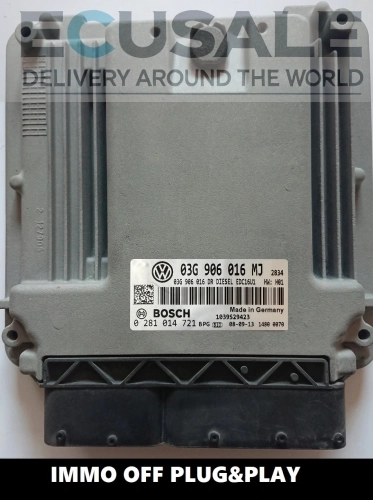 centralina do motor 0281014721 03G906016MJ IMMO OFF EDC16U1 Skoda Octavia 1.9 TDI