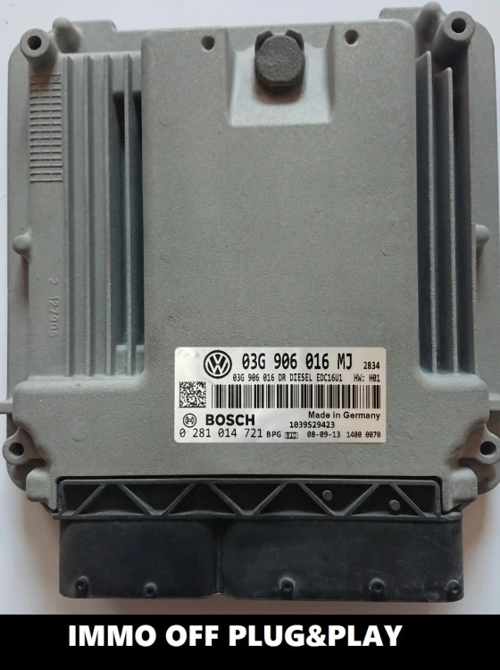 centralina motore 0281014721 03G906016MJ IMMO OFF EDC16U1 Skoda Octavia 1.9 TDI