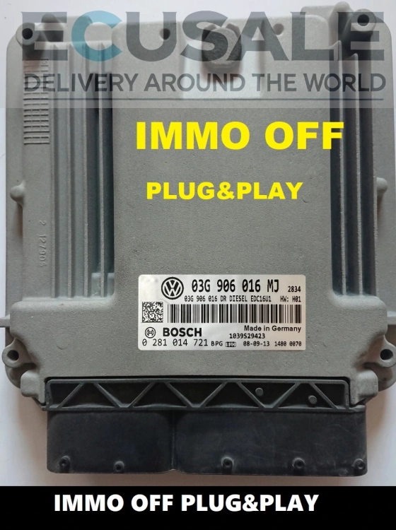 centralina do motor Bosch EDC16U1 0281014721 IMMO OFF – Octavia 1.9 TDI