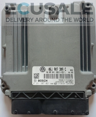 Calculateur moteur IMMO OFF 06J907309C / Bosch 0261S07021 Volkswagen T6 2.0 TSI