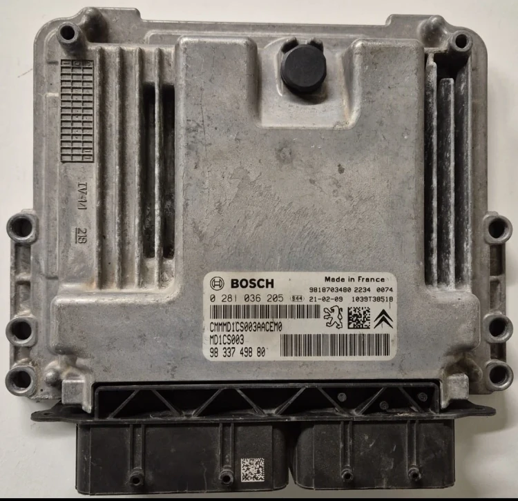 0281036205 9833749880 centralina do motor Bosch MD1CS003 Peugeot Citroën Opel