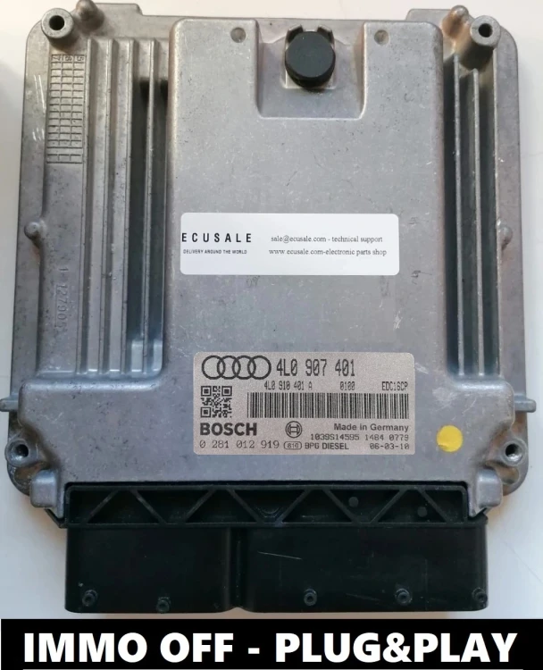 0281012919 4L0907401 centralina motore Bosch EDC16CP34 Audi Q7 3.0 TDI