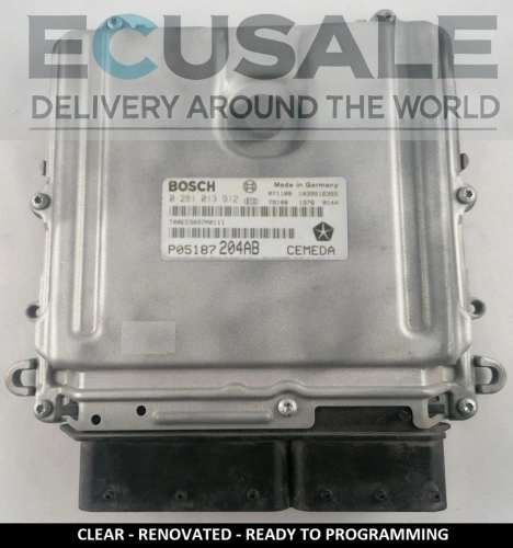 Calculateur moteur Jeep 3.0 CRD P05187204AB 0281013912 – calculateur reconditionné en version VIRGIN
