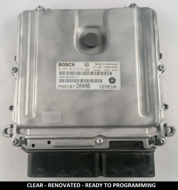 Sterownik silnika Jeep 3.0 CRD P05187204AB 0281013912 – odnowiony ECU w wersji VIRGIN