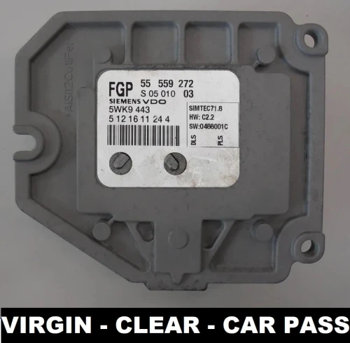 55559272 5WK9443 centralina motore Siemens Opel Astra / Zafira 1.8 16V Virgin