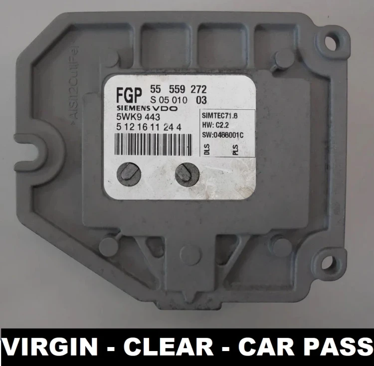 55559272 5WK9443 centralina motore Siemens Opel Astra / Zafira 1.8 16V Virgin